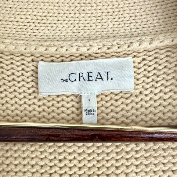 THE GREAT. Camp Lodge Cardigan - Size 1 (S) - Picture 9 of 16